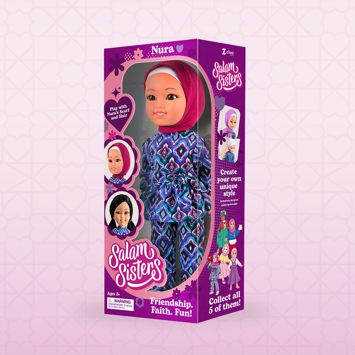 Nura, Salam Sisters, 18" Islamic Doll
